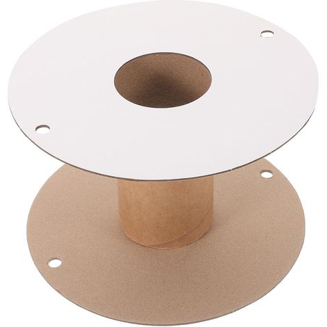 Enrouleur de Câble Électrique Support Compact pour Gestion des Cordons en Papier Marron Design Simple et Fonction Hold Wire pour Bureau ou Atelier (1/5)