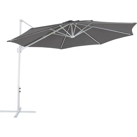 Cantilever Parasol 295 cm SAVONA II Dark Grey