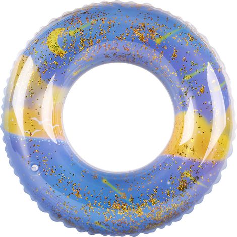 Bouée de natation rétro en PVC épais pour enfants (3-6 ans) – Bouée axillaire rayée, flotteur de sécurité ludique avec motif « pluie d’étoiles filantes », idéale aussi pour adultes-lsw