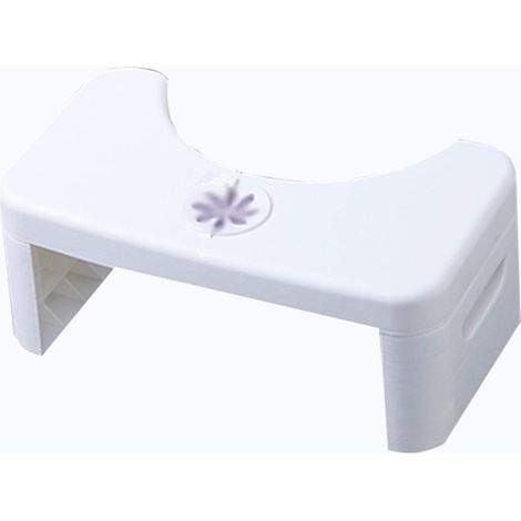 Banquette De Toilette Salle De Bain Tabouret De Pied Pliant Squats Le Bon Sitte Pour Obtenir Des Résultats Plus Sains (Color : White) (1/5)