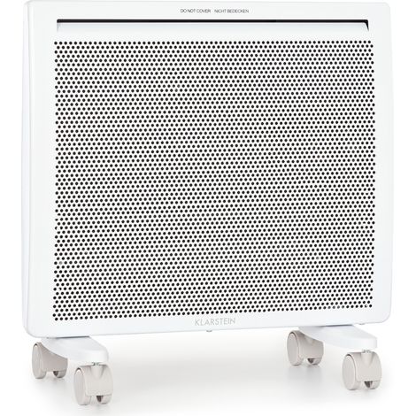 Klarstein – Radiateur infrarouge 1000W avec thermostat – Détection fenêtres ouvertes – Chauffage d'appoint portable silencieux – Dimensions 46x40x9 cm (1/5)