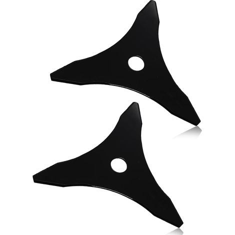 2 Pièces 3 Dentes Lame Débroussailleuse,25,4 mm Lame Debroussailleuse Thermique en Acier au Carbone,Trois Dents Disque Débroussailleuse pour Couper Mauvaises Herbes Buissons Épines