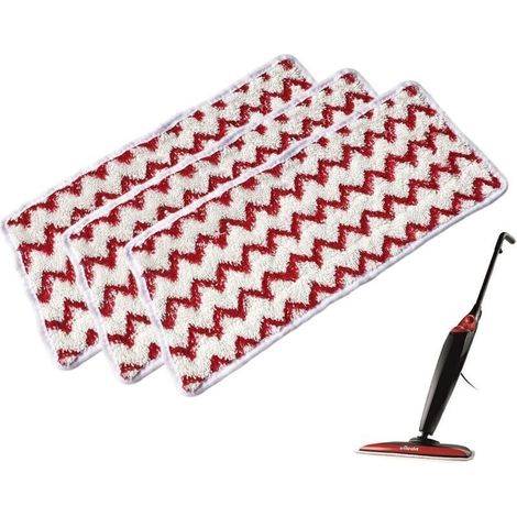 Tampons de rechange réutilisables en microfibre pour vadrouille à vapeur Vileda XXL, 3 pièces