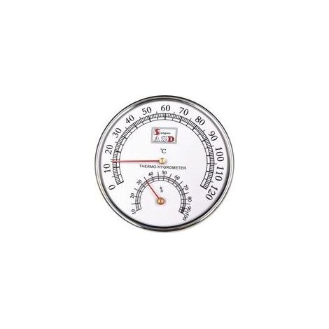 Thermomètre Hygromètre de Salle de Sauna, Mètre Celsius Moniteur \u200bpour Ateliers, Piscine, Entrepôts Spa Accessoire de sauna 12.5cm (1/3)