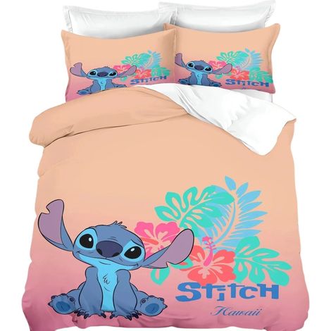 Housse de couette en polyester à aiguille simple, motif dessin animé, ensemble de literie enfant avec taie d'oreiller B-230X230 (1/5)