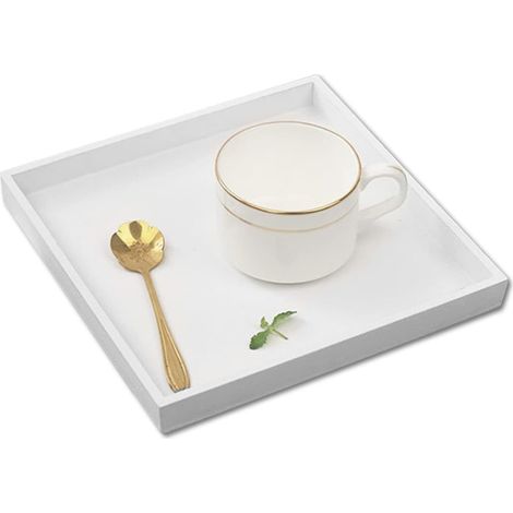 Plateau en bois blanc polyvalent et décoratif