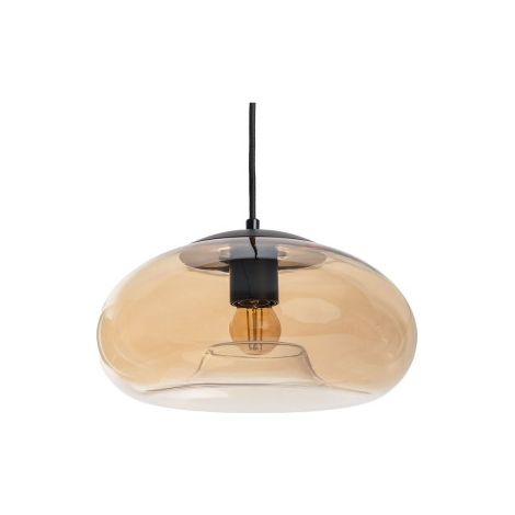 Suspension ronde en verre ø28cm - Verre ambré - Evo (1/5)