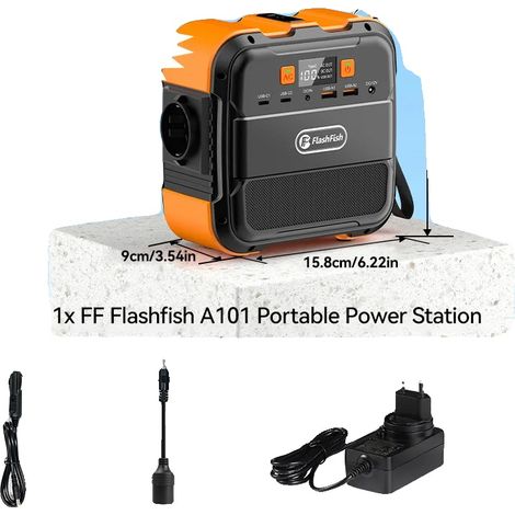Station d'énergie portable, sortie CA 230V, compatible solaire, 230V UE (1/2)