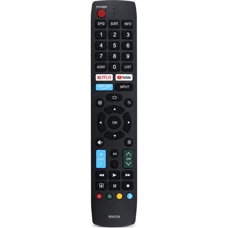 Telecomando TV compatibile con Sharp RNF04 con tasti Netflix, YouTube e Prime Video (1/5)