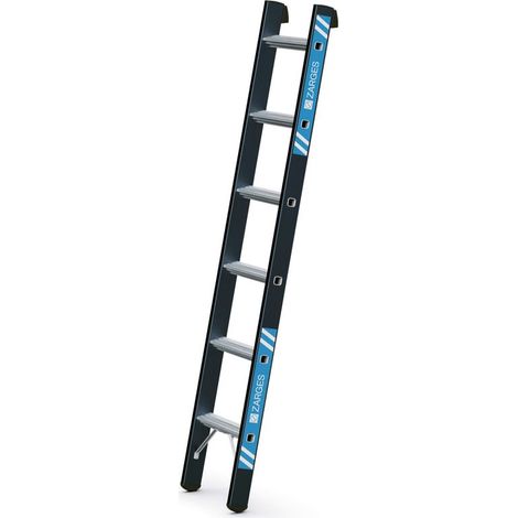 Anlegeleiter 6Sprossen Alu.schwarz elox.Leiterlänge 1820mm Arbeits-H.b.ca.2650mm (1/5)