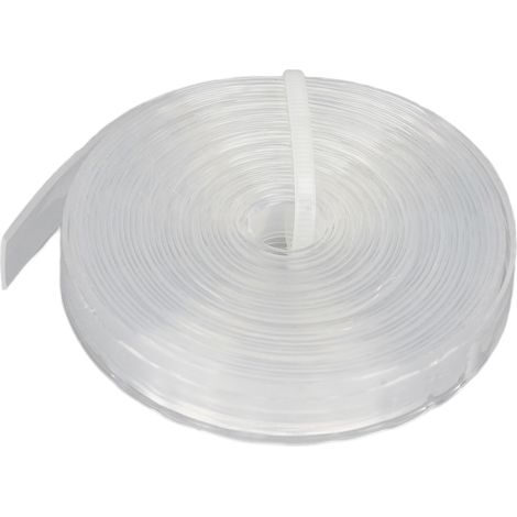Rouleau de ruban adhésif pour extensions de cheveux, 0,8 mm de large, forte adhérence, blanc, pour salons de coiffure (1/5)