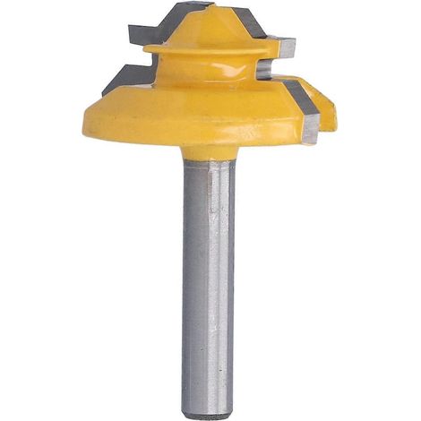 45°-Fräser mit 1/4"-Schaft, Aluminiumklinge, Fräser für Holzbearbeitungsprojekte (1-3/8")