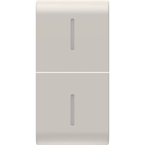 TOUCHE INTER. AXIAL 2 DIFFUSEURS 1P BEIG GEWISS GW13557S (1/2)