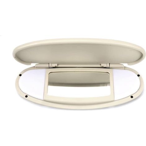 Miroir de Maquillage de Voiture, Pare-Soleil Miroir de courtoisie Couverture Pare-Soleil Miroir Couverture Remplacement Compatible avec BMW Mini R55 R56 R60 2007-2014 (1/4)