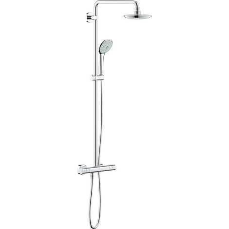 Grohe – Colonne de douche thermostatique 113 cm avec mitigeur – Jets d'hydromassage multi-jet – Technologie DreamSpray – Chrome