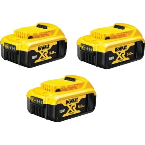 Kit di avviamento DeWALT 18V 3 batterie 5Ah DCB184P3