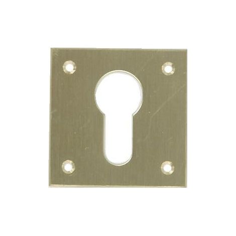 Entrée de clé laiton découpé 65 x 90 mm pour cylindre à profil européen clé I - COUILLET ROBERT