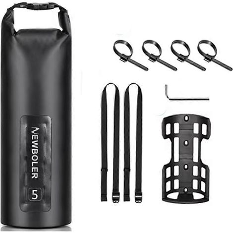 BOLER 5L tragbare und wasserdichte Fahrradgabeltasche, kompatibel mit Fahrrädern und Elektrorollern, Fahrradtasche vorne, Fahrradgabeltasche (1 Tasche). (1/5)