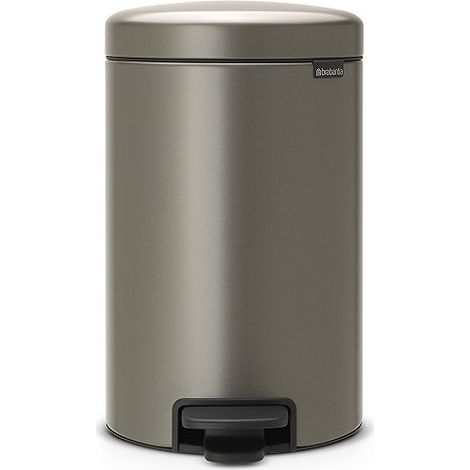 Pattumiera a pedale Brabantia NewIcon 12L Platino (1/5)