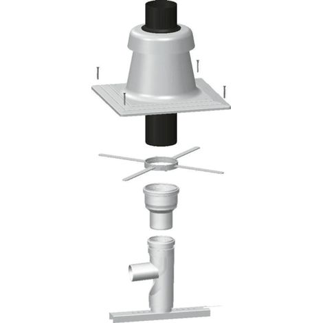 Wolf Kit básico DN60/110 para ocupación múltiple, independiente del aire ambiente, 2651450