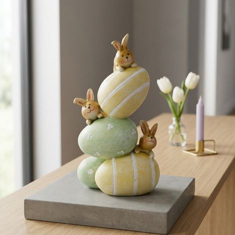 Stacked Easter Egg and Bunny Ornament (1/2)