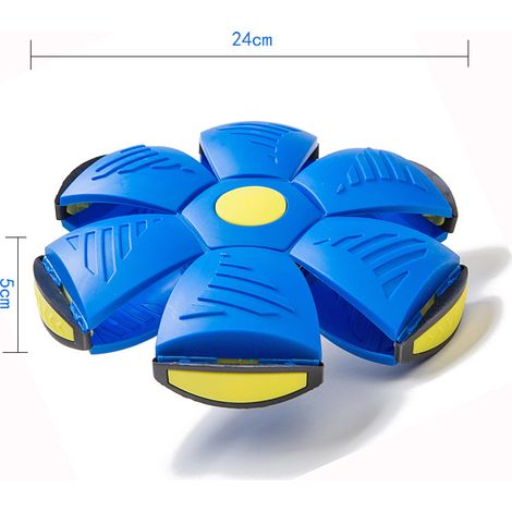 Soucoupe Volante Balle Chien Jouets 2023 Nouvelle Balle Soucoupe Volante Jouet Pet Balle Volante Pet Jouet Soucoupe Volante, Bleu Pas De Lumière, 1pc (1/3)