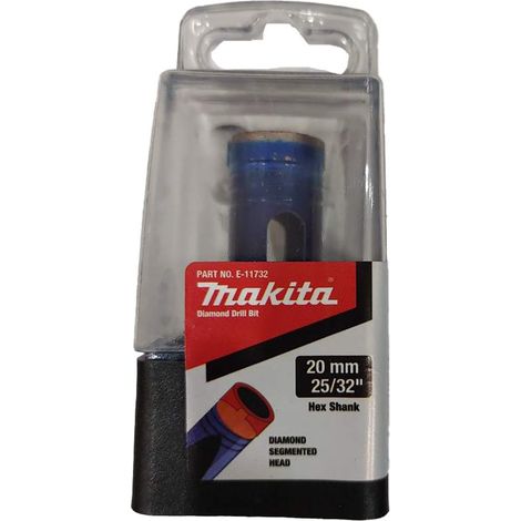 Foret/corona diamantée pour grès Makita E-11732 20x55mm (1/2)
