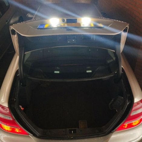 Luz LED de repuesto para matrícula, 2 unidades, para Mercedes Benz W204 W212 W216 W221 W207. (1/5)