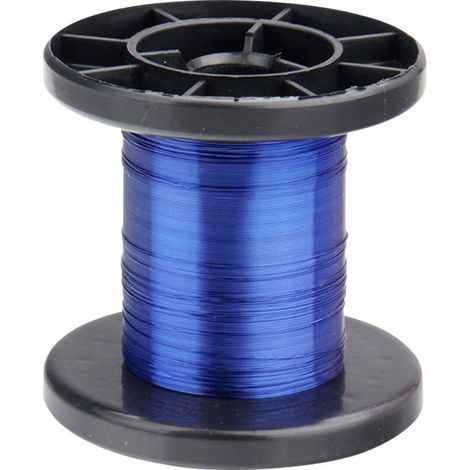Fil de cuivre émaillé Diamètre extérieur (avec vernis isolant)=0.15 mm 100 m (1/2)