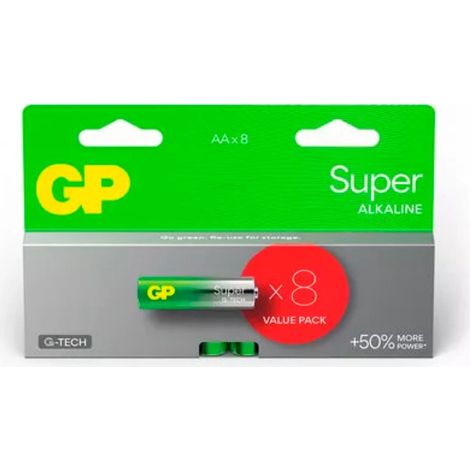 GP Alkaline-Batterien AA 1,5 V (LR06-B8 GP) 8 Batterien (G241) GP15A