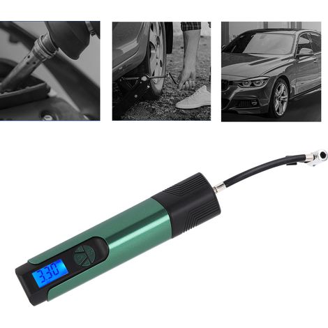 Mini-tragbare Luftpumpe, geeignet für den Gebrauch zu Hause und im Auto, mit intelligenter digitaler Anzeige und Leuchten, anwendbar für Autoreifen, Motorräder, Fahrräder und Bälle. (1/5)