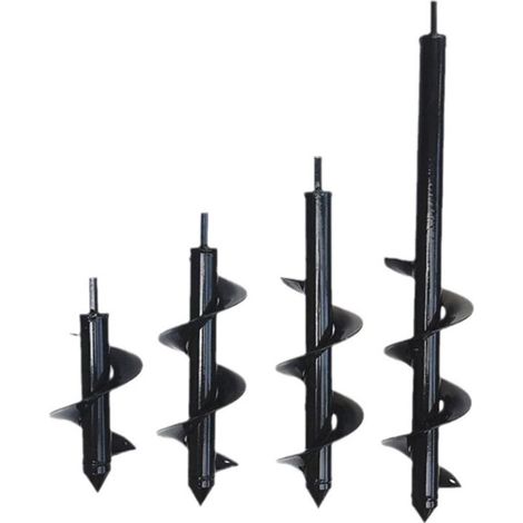 Acier Inoxydable, Creuser des Trous Cultiver en Profondeur, Outil de Plantation Pratique pour Fleur Planter des Arbres Arbustes (Dia: 8cm L: 30cm)