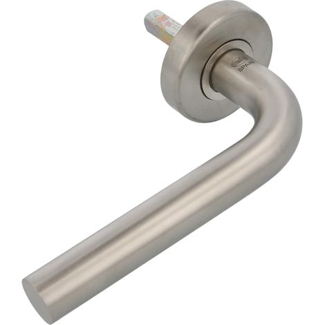 AMIG  Poignées sur rosace  4EI  Ø53 mm  Acier inoxydable AISI 304  Mat - Gauche (1/4)