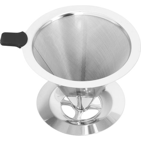 Kaffeefilter aus Edelstahl, wiederverwendbar, für Pour-Over-Kaffee, ideal für Rucksackreisen, Modell 01 (1/5)
