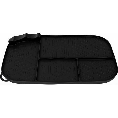 Tapis de rangement en silicone pour friteuse, qualité alimentaire, résistant à la chaleur, antidérapant, multifonctionnel. Accessoires inclus. (1/5)