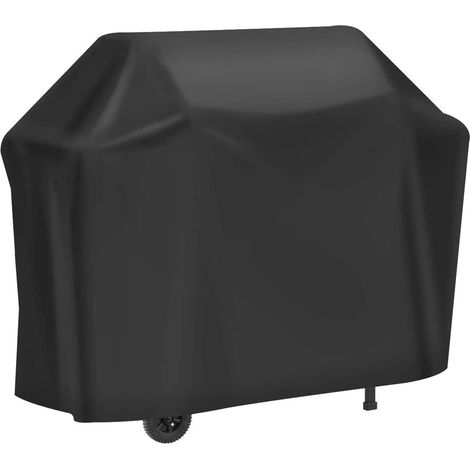BBQ Cover, 210D Heavy-Duty Barbecue Cover for Weber, Brinkmann, Char Broil etc. Rip-Proof, UV & Water-Resistant Grill Cover