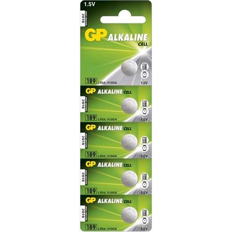 Gp Batteries Blister 5 Batterie Alcaline Specialistiche LR54