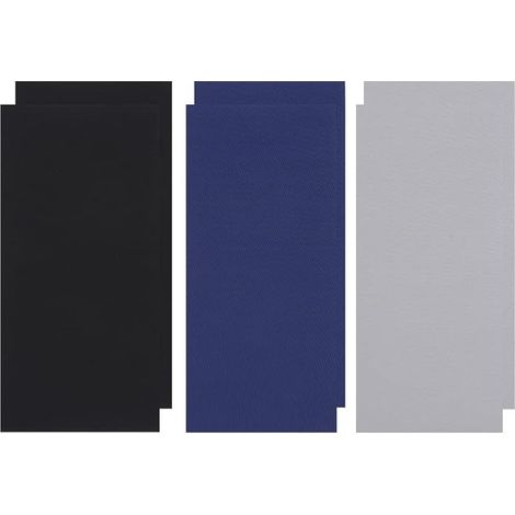 Tissu Autocollant Reparation, 6 Morceaux Tissus Autocollant, Haute Viscosité, ImperméAble, LéGer, Peut êTre Utilisé pour RéParer les Tentes, les Doudounes et les Imperméables