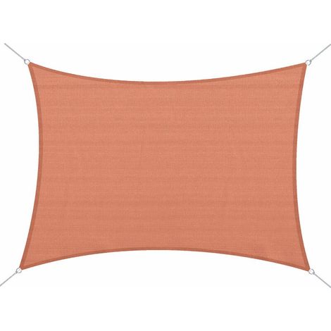 Homcom Voile d'ombrage rectangulaire 4 x 6 m en HDPE 185 g/m² Bloque 90 % des UV Maillage micro-perforé pour circulation d'air et d'eau (1/5)