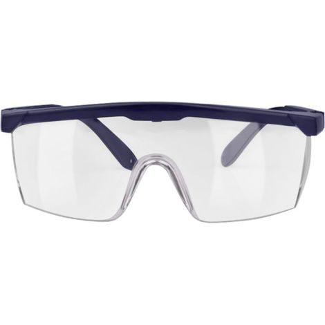 Lunettes de protection anti-buée, anti-poussière et étanches avec verres transparents - Modèle bleu foncé pour porteurs de lunettes de vue (1/5)