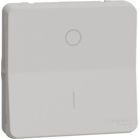 Interrupteur bipolaire Mureva Styl - composable - IP55 - IK08 - blanc - Schneider Electric - MUR39033 (1/3)
