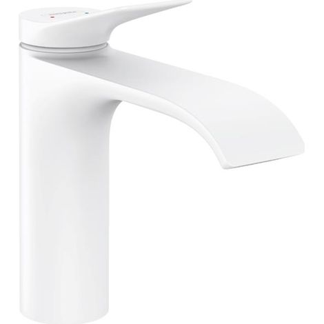 mitigeur monocommande pour lavabo Vivenis ComfortZone 110 hansgrohe sans vidage en blanc mat (1/2)