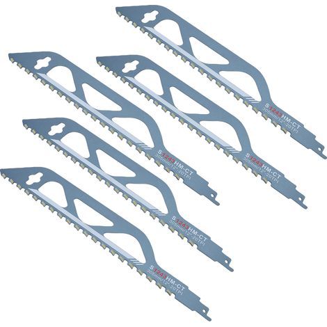 Lames de scie alternative de 12 pouces 20TPI dents en alliage dur pour béton avec support en acier robuste pour brique rouge maçonnerie fibre-ciment coupe robuste élagage coupe vibration réduite lame (1/5)