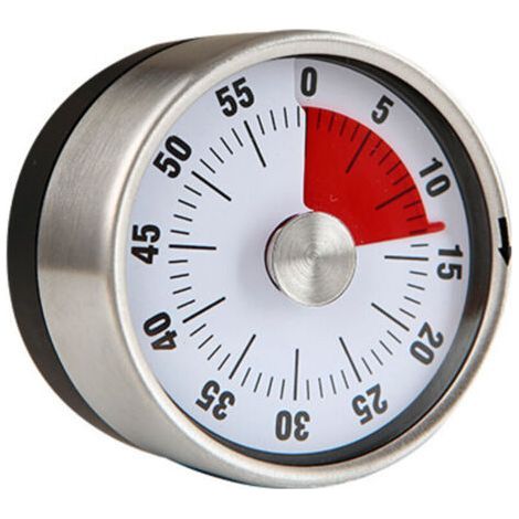 Basics mechanical and magnetic timer. Maximum 60 Minutes. Audible Alarm When Time e (1/4)