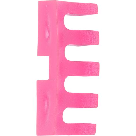 2 Pièces Protecteur de Cadre de Raquette Badminton, Écarteur Intégré Haute Tension Rose pour Cordage (1/5)
