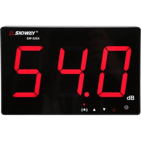 Nannigr Sonomètre Enregistreur avec Seuils d'Alarme Fixés Décibelmètre Numérique LCD Portable 30130 dB Décibel Compteur pour Mesurer Les Bruits (1/5)