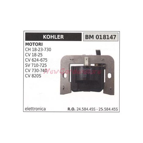 Bobina accensione KOHLER per motori CH 18 23 730 CV 18 25 624 675 SV 710 725 CV 730 740 820S 018147