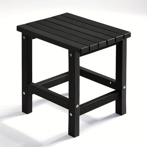 Table d'appoint extérieure surdimensionnée, table d'appoint Adirondack en bois composite de 50 cm (19,68 po), résistante aux intempéries, idéale pour la piscine, le jardin, Noël et Halloween. (1/5)
