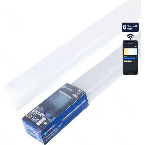 Ampoule LED intelligente Bluetooth Aigostar 1,5 m 50 W à grille réglable, panneau LED sans abat-jour (1/2)