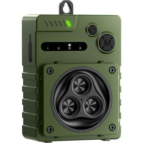 Dispositif anti-aboiements ultrasonique pour chien, étanche, rechargeable par USB, vert (1/5)